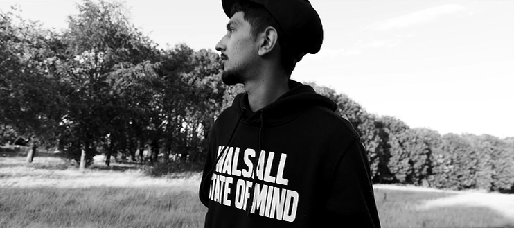 Nayra J wearing the Walsall State of Mind hoodie outdoors
